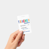 Leuke Aangepaste Beste Leraar Cadeau Badge (Handheld)