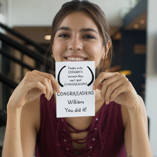 Leuke aangepaste felicitaties gefeliciteerd humor  kaart