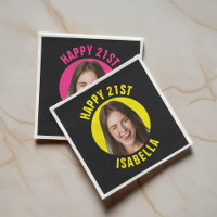 Leuke aangepaste gezichts foto Fijne 21e verjaarda