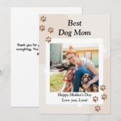 Leuke aangepaste kaart voor de beste hond-moeder (Voorkant / Achterkant)