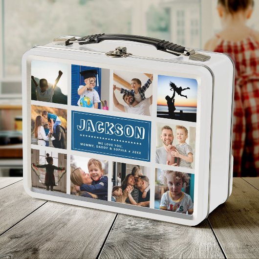 Leuke Aangepaste Kinder Naam Familie Foto Collage 