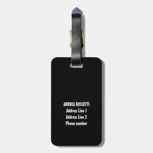 Leuke aangepaste naam Italië Italiaanse vlag Peppe Bagagelabel (Achterkant verticaal)