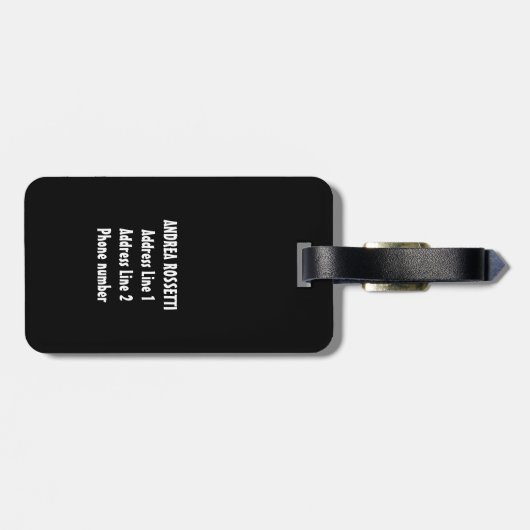 Leuke aangepaste naam Italië Italiaanse vlag Peppe Bagagelabel (Achterkant horizontaal)