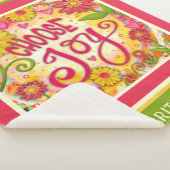 Leuke aangepaste naam Kies Joy Pink Inspirivity Sherpa Deken (3/4)
