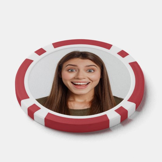 Leuke aangepaste twee foto beeld bruiloft feest sp poker chips (Enkel)