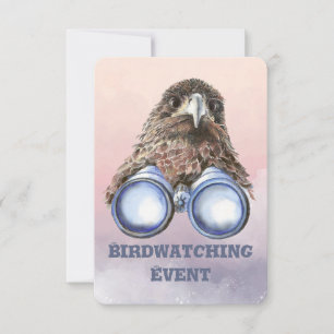 Leuke aangepaste vogelobservatie-evenement kaart