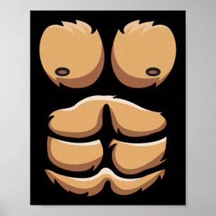 Leuke Aap Gorilla Borst Kostuum Halloween Poster