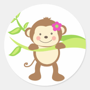 Leuke Aap.png Ronde Sticker