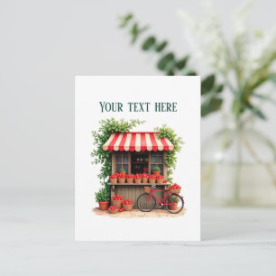 Leuke aardbeileverkopers aanpasbaar briefkaart