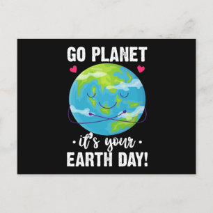 Leuke Aarde Dag Go Planet Het is Uw Aarde Dag Briefkaart