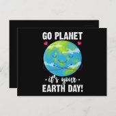 Leuke Aarde Dag Go Planet Het is Uw Aarde Dag Briefkaart (Voorkant / Achterkant)