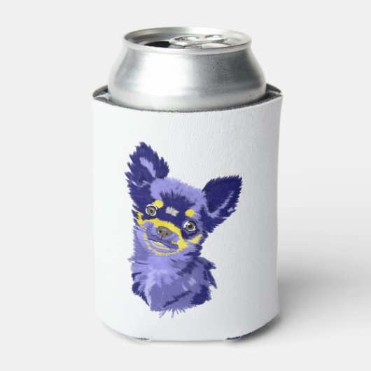 Leuke Abstracte Chihuahua Cooler (Blikje Voorkant)