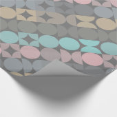Leuke Abstracte Circles Squares Popart Pattern Cadeaupapier (Hoek)
