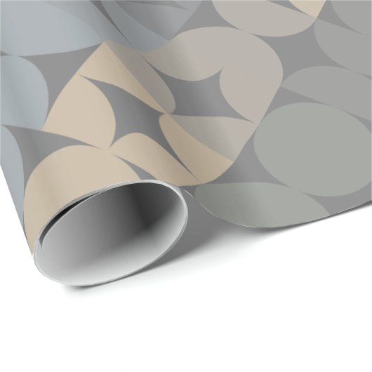 Leuke Abstracte Circles Squares Popart Pattern Cadeaupapier (Rol Hoek)