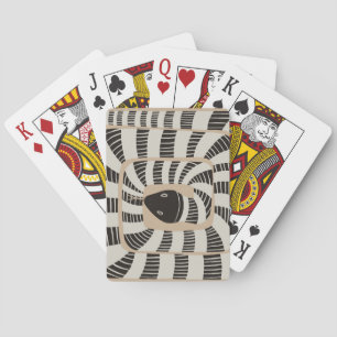 Leuke Abstracte Gestreepte Bands Snake Slangenli Pokerkaarten