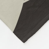 Leuke Abstracte Gestreepte Snake in Bruine Neutral Fleece Deken (Hoek)