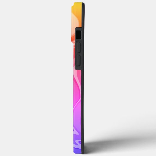 Leuke Abstracte Rainbow Inspirivity iPhone Case (Achterkant / Links)