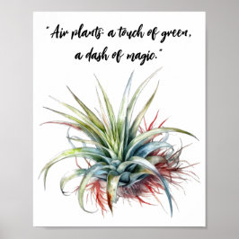 Leuke Air Plant Quote Wall Art Poster