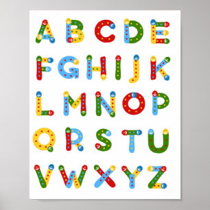 Leuke alfabet poster