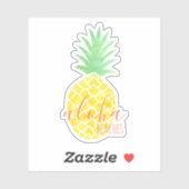 Leuke Aloha stranden Tropische Waterverf Ananas Sticker (Vel)