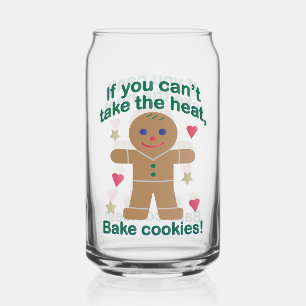 Leuke "Als je de hitte niet kunt nemen" Gingerbrea Blikvorm Glas