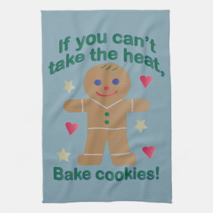 Leuke "Als je de hitte niet kunt nemen" Gingerbrea Theedoek