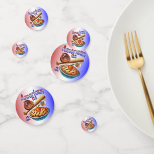 Leuke Amerikaan als honkbal en appeltaart Confetti