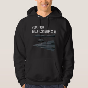 Leuke Amerikaanse militaire luchtvaart SR-72 Black Hoodie