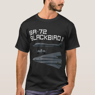 Leuke Amerikaanse militaire luchtvaart SR-72 Black T-shirt