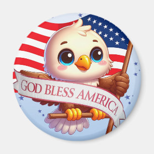 Leuke Amerikaanse Zeearend Natuur Vogel Dier Grafi Magneet