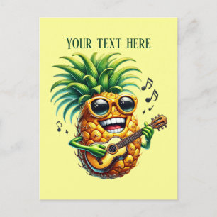 Leuke ananas fruitliefhebbers briefkaart