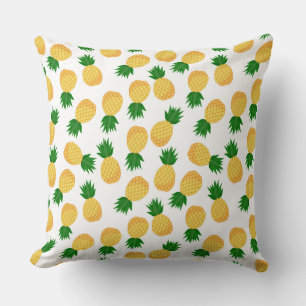 Leuke ananas geel groen fruit patroon ontwerp kussen