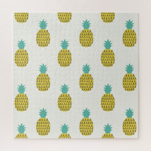 Leuke ananas naadloze illustratie. legpuzzel