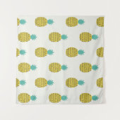 Leuke  ananas naadloze illustratie. wandkleed (Voorkant (horizontaal))