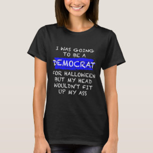 Leuke anti-liberale volwassen Halloween kostuum T-shirt
