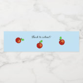 Leuke Apple terug naar school Waterfles Etiket (Enkel label)