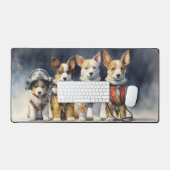 Leuke astronaut honden in ruimtepakken bureaumat (Keyboard & Muis)