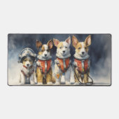 Leuke astronaut honden in ruimtepakken bureaumat (Voorkant)