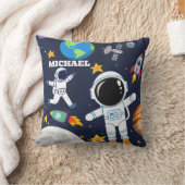 Leuke astronaut in de buitenruimte, Cute Kinderen Kussen (Deken)