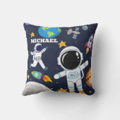 Leuke astronaut in de buitenruimte, Cute Kinderen Kussen (Achterkant)