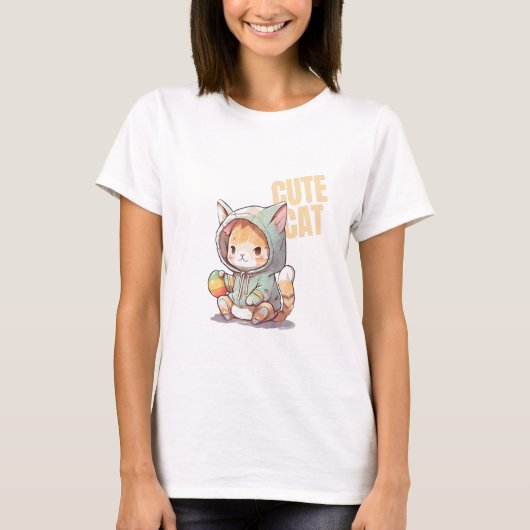 Leuke astronaut kat t-shirt (Voorkant)