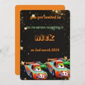 Leuke auto's verjaardag kaart (Voorkant / Achterkant)