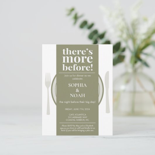 Leuke avond voor het diner uitnodiging Rich Sage (Staand voorkant)