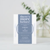 Leuke avond voor het diner Uitnodiging Slate Blue (Staand voorkant)