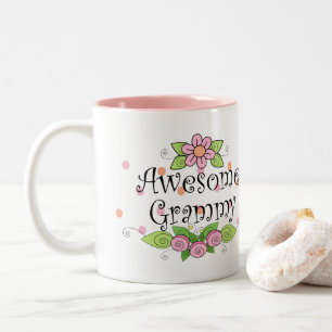 Leuke Awesome Grammy Tweekleurige Koffiemok