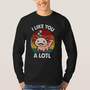 Leuke Axolotl Ik vind je Alotl Salamander  leuk T-shirt