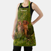 Leuke Baby Chipmunks Dierlijke Kunst Gepersonalise Schort (Insitu)
