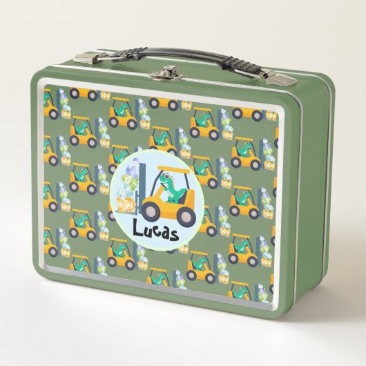 Leuke Baby dinosaurus constructie vrachtwagenjonge (Voorkant)