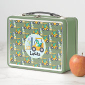 Leuke Baby dinosaurus constructie vrachtwagenjonge (In situ)