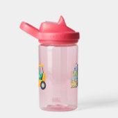 Leuke baby dinosaurus tractor Truck Back 2 School  Waterfles (Rechts)